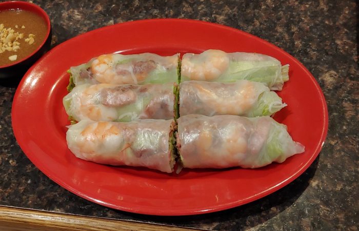 Pork and Shrimp Salad Roll